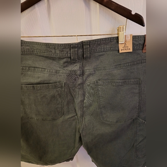NWT Prana Men's Bronson Organic Cotton Shorts Green 11" Inseam 40 Waist - Picture 9 of 17